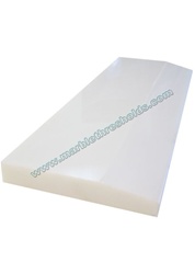 Pure White Agglomerate Stone Polished Threshold 4"x36"x3/4" - Single Hollywood Bevel