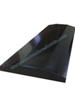 Absolute Black Polished Granite Threshold 4"x36"x5/8" - Double Hollywood Handicap Bevel