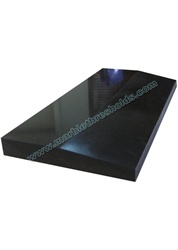 Absolute Black Polished Granite Threshold 4"x36"x5/8" - Single Hollywood Bevel