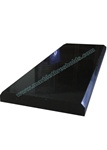 Absolute Black Polished Granite Threshold 4"x36"x5/8" - Double Standard Bevel