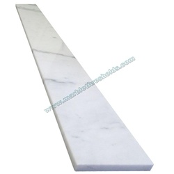 White Gray Polished Marble Window Sill 3"x36"x5/8"
